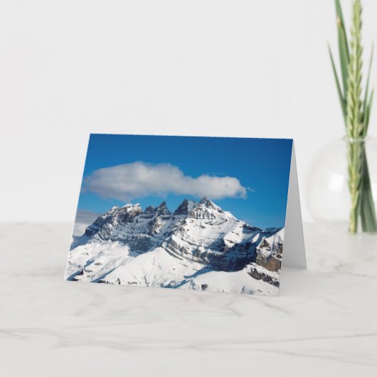 Cartes Pour Fêtes Annuelles Dents du Midi Suisse (Devant)