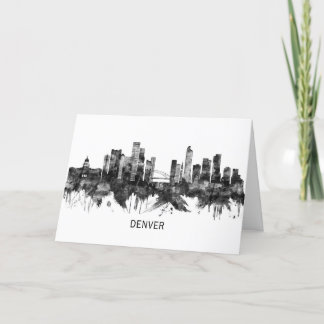 Cartes Pour Fêtes Annuelles Denver Colorado Skyline