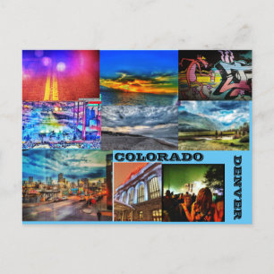 CARTES POUR FÊTES ANNUELLES DENVER COLORÉ ; COL.ORADO