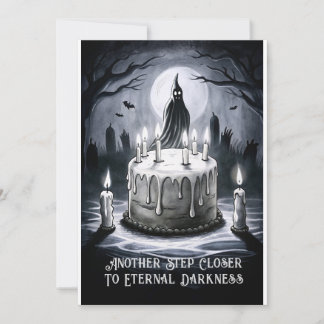Cartes Pour Fêtes Annuelles Déplaisant amusant B-jour de salutation Ghost Cake