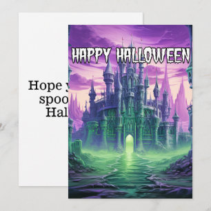 Cartes Pour Fêtes Annuelles Déplaisant Haunted Mansion Bonne Halloween