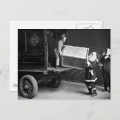 Cartes Pour Fêtes Annuelles Déplaisant Noël Dude, années 1920 (Devant / Derrière)