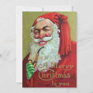 Cartes Pour Fêtes Annuelles Déplaisant Vintage Noël Père Noël