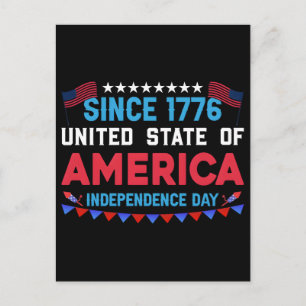 Cartes Pour Fêtes Annuelles Depuis 1776 l'indépendance des états-unis d'amériq