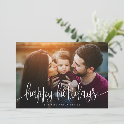 Cartes Pour Fêtes Annuelles Des fêtes élégantes et joyeuses Berries Retour Pho (Debout devant)