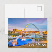 Cartes Pour Fêtes Annuelles Des Moines, Iowa, États-Unis (Devant / Derrière)