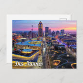 Cartes Pour Fêtes Annuelles Des Moines, Iowa, États-Unis (Devant / Derrière)