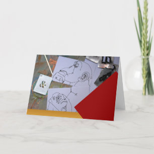 Cartes Pour Fêtes Annuelles Des singes pensant aux résolutions du Nouvel An Ca