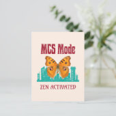 Cartes Pour Fêtes Annuelles Description de l'activation du mode MCS Zen Papill (Debout devant)