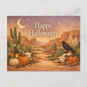 Cartes Pour Fêtes Annuelles Désert Sage Cactus Halloween