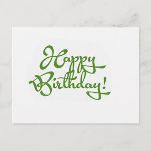 Cartes Pour Fêtes Annuelles design de calligraphie d'anniversaire heureux