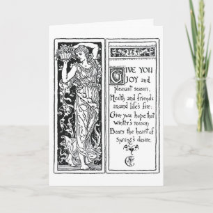 Cartes Pour Fêtes Annuelles Design de Noël par Walter Crane