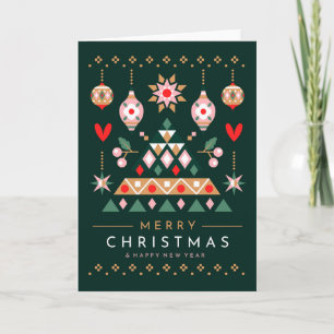 Cartes Pour Fêtes Annuelles Design de Noël scandinave
