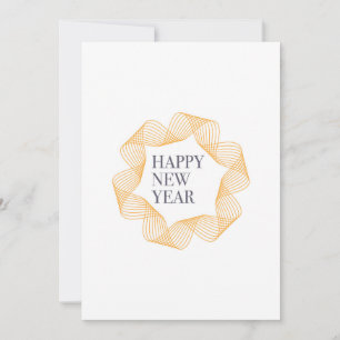 Cartes Pour Fêtes Annuelles Design élégant et simple de "Bonne année"