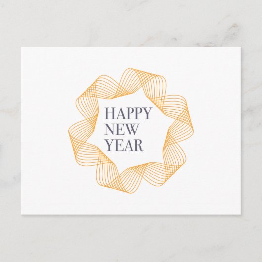 Cartes Pour Fêtes Annuelles Design élégant et simple de "Bonne année" (Devant)