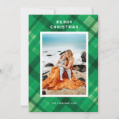 Cartes Pour Fêtes Annuelles Design Joyeux Noël vert moderne (Devant)