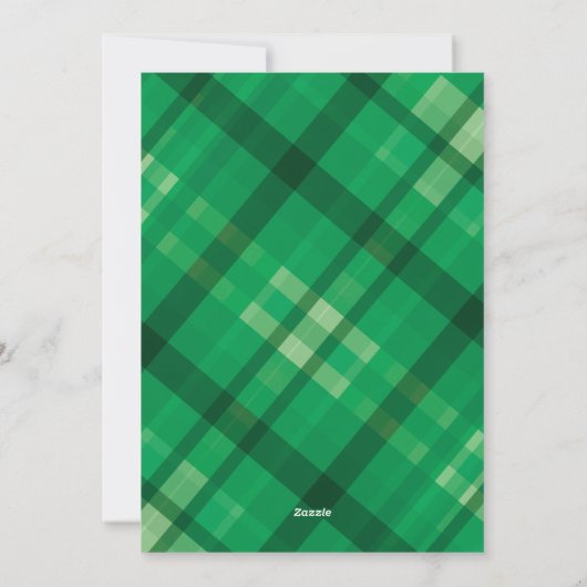 Cartes Pour Fêtes Annuelles Design Joyeux Noël vert moderne (Dos)