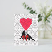 Cartes Pour Fêtes Annuelles Design valentines romantique (Debout devant)