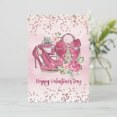 Cartes Pour Fêtes Annuelles Designs féminins Heureuses Saintes-Valentin (Debout devant)