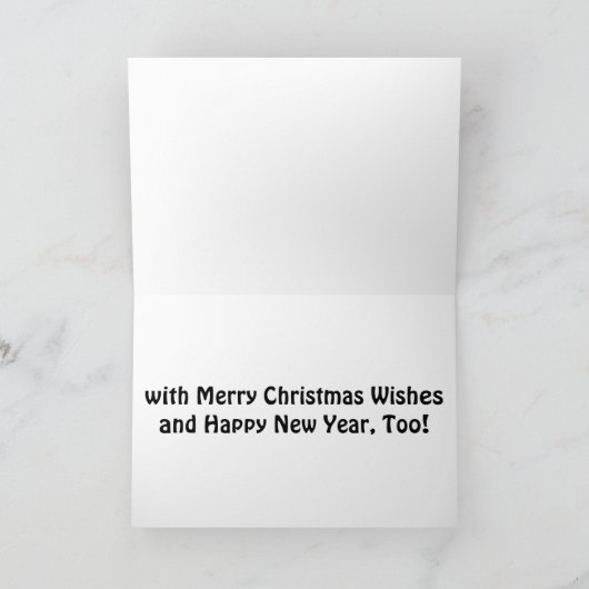 CARTES POUR FÊTES ANNUELLES DÉSIREZ D'ÉCLAIRAGE À NOËL À TRAVERS DES MILES (Intérieur)