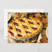 Cartes Pour Fêtes Annuelles Dessert Thanksgiving (Devant / Derrière)