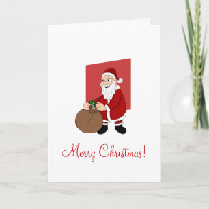 Cartes Pour Fêtes Annuelles Dessin animé de Père Noël