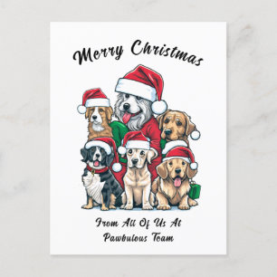 Cartes Pour Fêtes Annuelles Dessin de Noël du chien mignon
