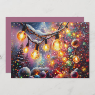 Cartes Pour Fêtes Annuelles Dessin dur Pastel Motifs de Noël