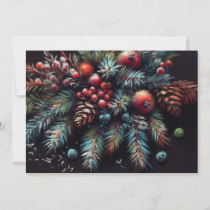 Cartes Pour Fêtes Annuelles Dessin dur Pastel Motifs de Noël