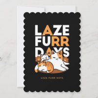 Détendez-vous Art Chat - 'Laze Furr Days' pour les