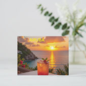 Cartes Pour Fêtes Annuelles Détente à Aruba (Debout devant)