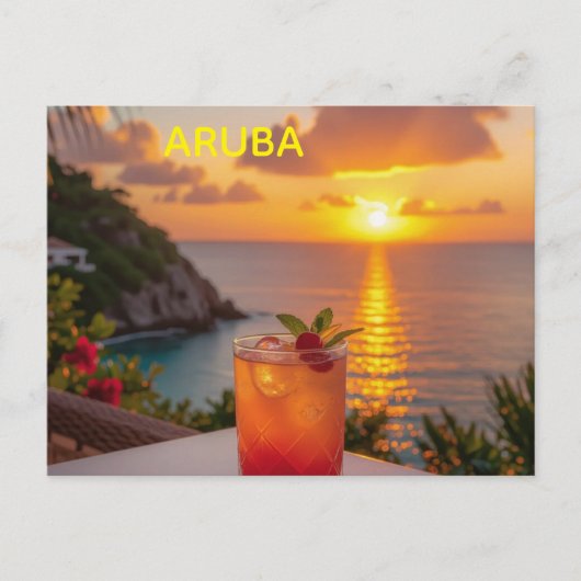 Cartes Pour Fêtes Annuelles Détente à Aruba (Devant)