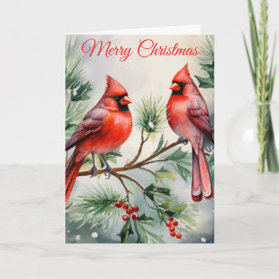 Cartes Pour Fêtes Annuelles Deux cardinaux