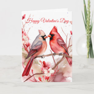 Cartes Pour Fêtes Annuelles Deux cardinaux de la Saint-Valentin