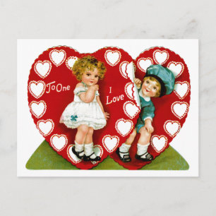 Cartes Pour Fêtes Annuelles Deux coeurs