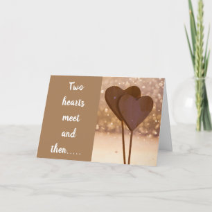 CARTES POUR FÊTES ANNUELLES "DEUX COEURS SE RETROUVENT" PUIS MARRAIGE 