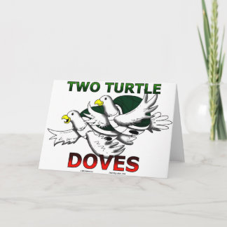 Cartes Pour Fêtes Annuelles Deux colombes de tortue