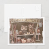 Cartes Pour Fêtes Annuelles Deux Kitties à vendre à l'achat (Devant / Derrière)