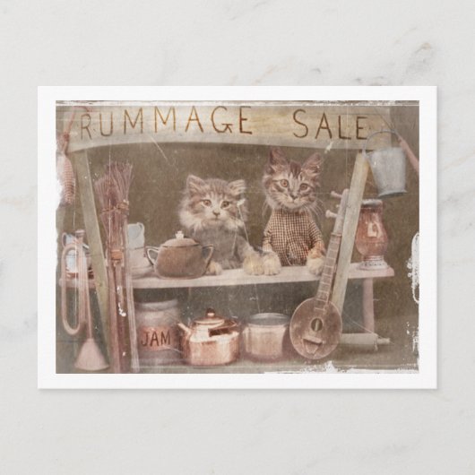 Cartes Pour Fêtes Annuelles Deux Kitties à vendre à l'achat (Devant)