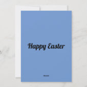 Cartes Pour Fêtes Annuelles Deux lapins et fleurs  (Dos)