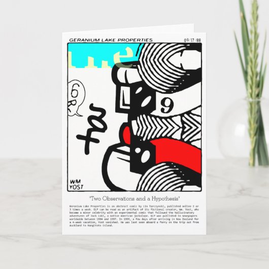 Cartes Pour Fêtes Annuelles Deux observations et une hypothèse (Devant)