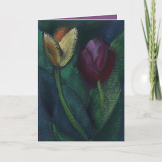 Cartes Pour Fêtes Annuelles Deux tulips