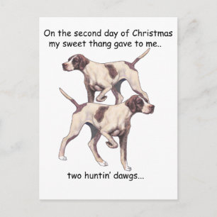 Cartes Pour Fêtes Annuelles Deuxième Noël de plouc de jour