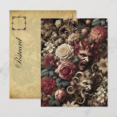 Cartes Pour Fêtes Annuelles Dévilerie décadente - gothique baroque (Devant / Derrière)