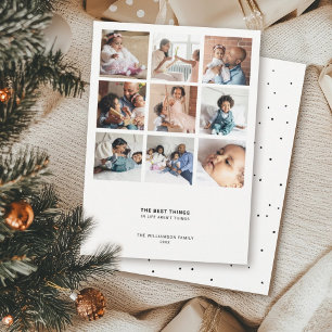 Cartes Pour Fêtes Annuelles Devis moderne minimal   9 Collage photo multiple