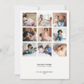 Cartes Pour Fêtes Annuelles Devis moderne minimal | 9 Collage photo multiple (Devant)