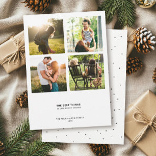 Cartes Pour Fêtes Annuelles Devis moderne minimal   Collage de photos