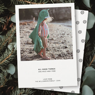 Cartes Pour Fêtes Annuelles Devis moderne minimal   Devis photo simple