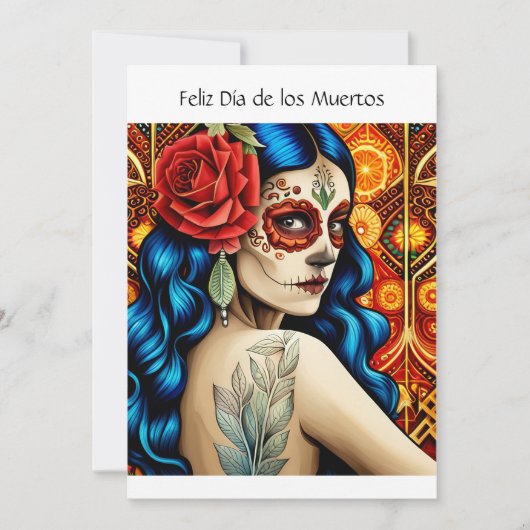 Cartes Pour Fêtes Annuelles Día de los Muertos (Devant)
