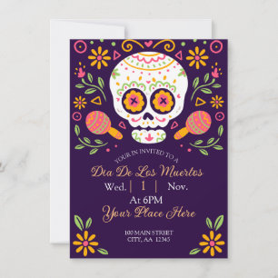 Cartes Pour Fêtes Annuelles Dia De Los Muertos